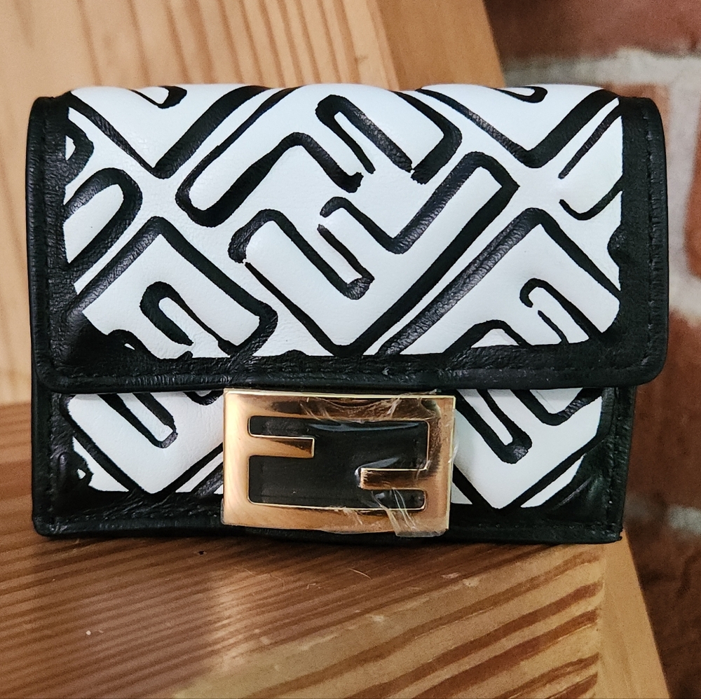 NWOT Fendi X Joshua Vides Micro Trifold Wallet - Picture 2 of 16